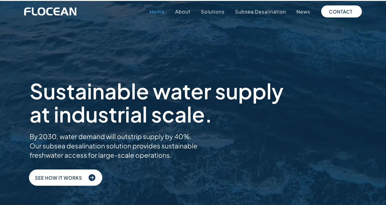 Flocean 深海淡化:解决全球水危机的新希望